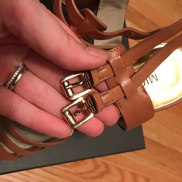 Michael Kors Cognac Brown Stiletto Sandals - Picture 4 of 7